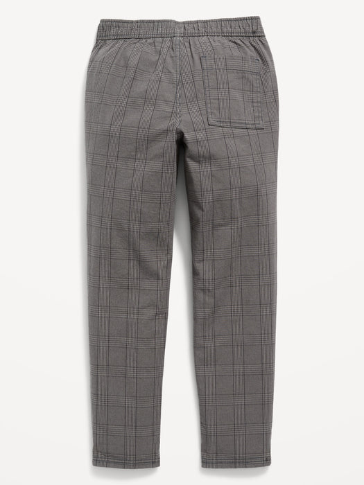 Textured Patterned Built-In Flex Taper Pants for Boys