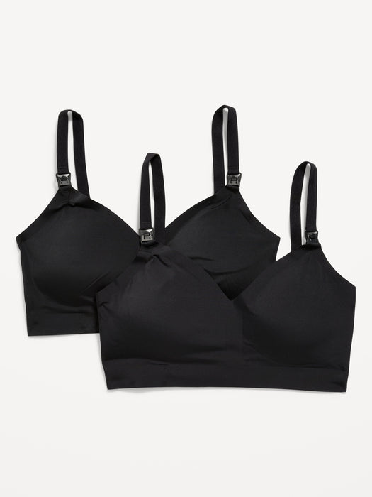 Maternity Soft-Knit High-Support Nursing Bra 2-Pack