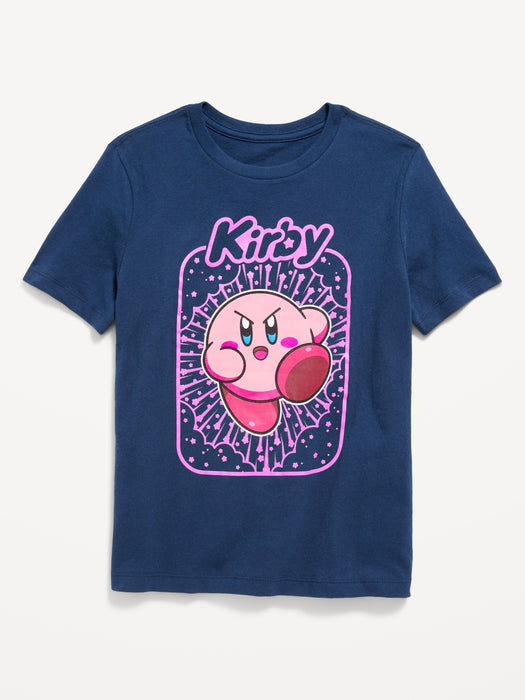 Kirby™ Gender-Neutral Graphic T-Shirt for Kids