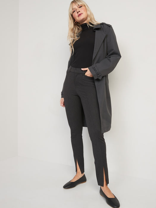 High-Waisted Split-Front Pixie Skinny Pants for Women