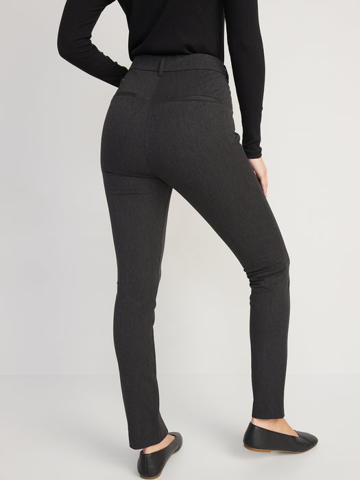 High-Waisted Split-Front Pixie Skinny Pants for Women