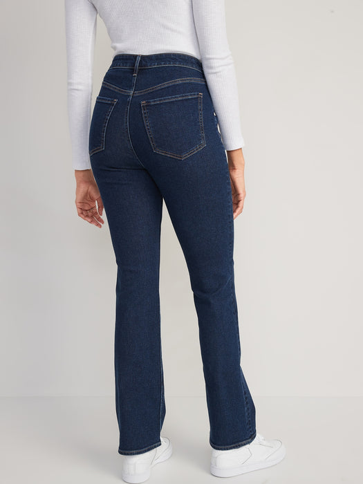 Extra High-Waisted Button-Fly Kicker Boot-Cut Jeans for Women