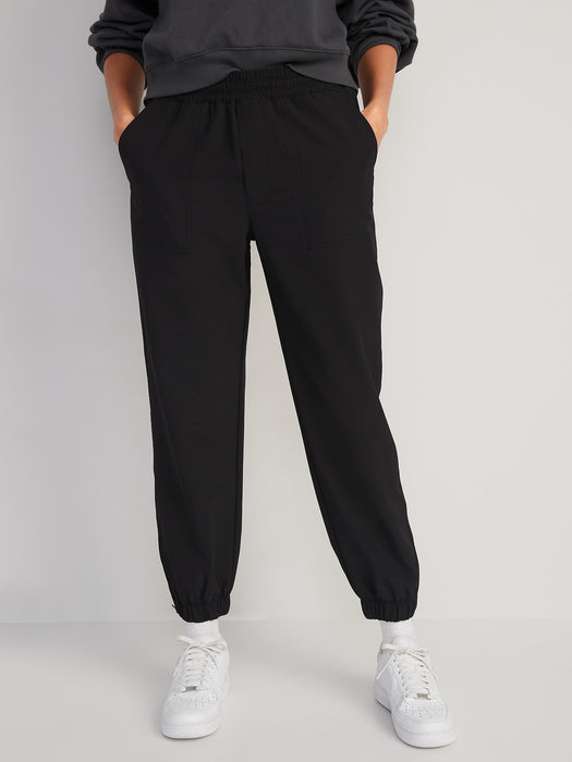 High-Waisted All-Seasons StretchTech Water-Repellent Jogger Pants for Women