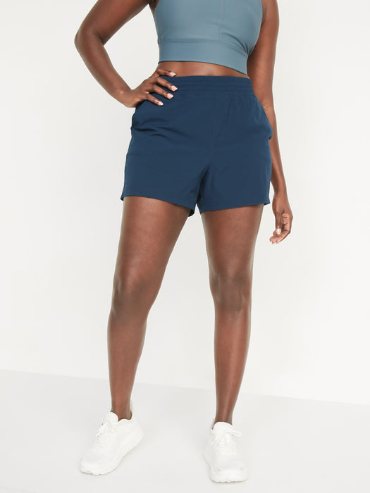 High-Waisted StretchTech Shorts for Women -- 3.5-inch inseam