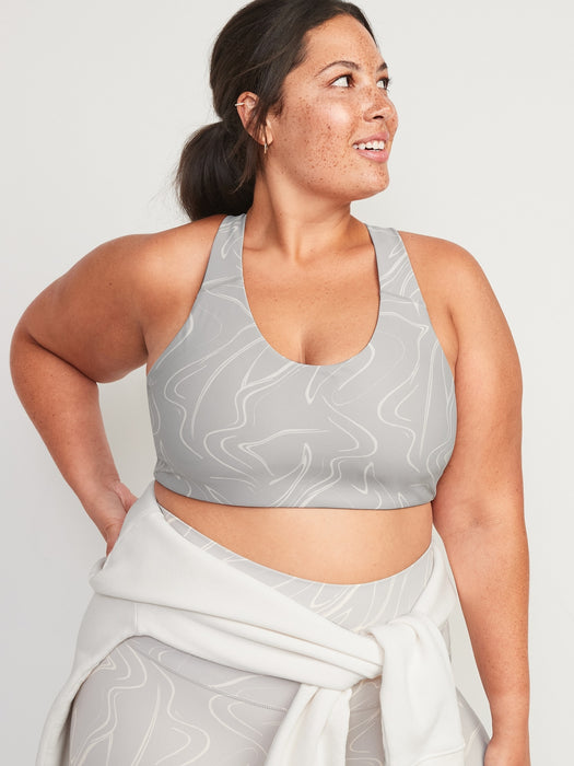 Medium Support PowerSoft Racerback Sports Bra for Women 2X-4X