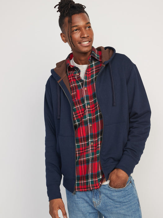 Oversized Thermal-Lined Zip Hoodie for Men