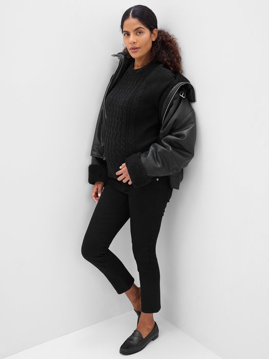 Maternity Cable-Knit Sweater