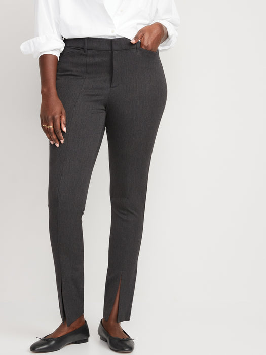 High-Waisted Split-Front Pixie Skinny Pants for Women