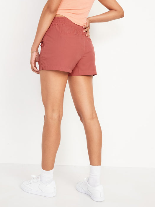 High-Waisted StretchTech Shorts for Women -- 3.5-inch inseam