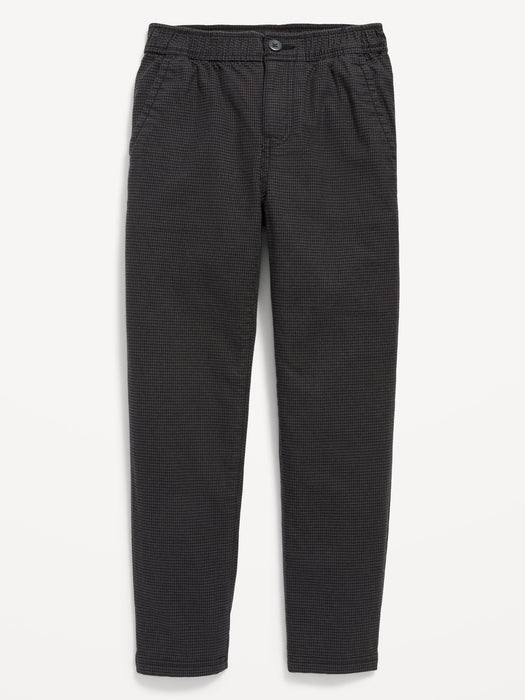 Textured Patterned Built-In Flex Taper Pants for Boys