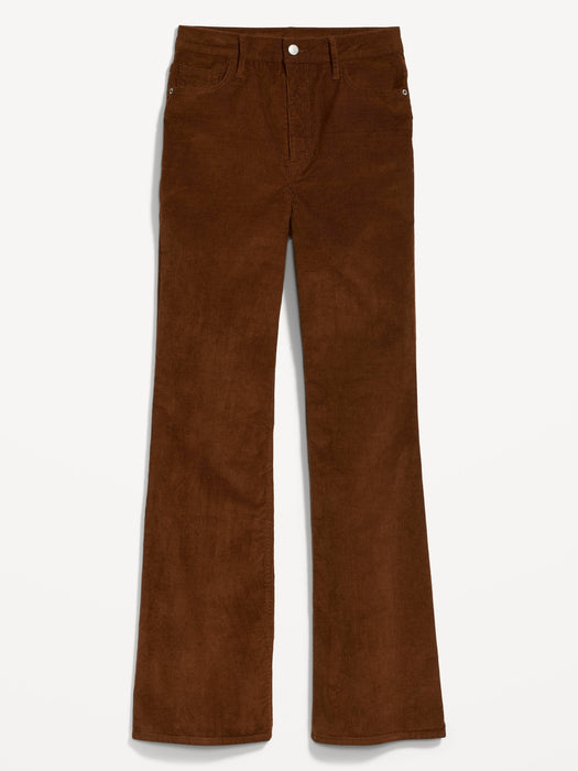 Higher High-Waisted Flare Corduroy Pants for Women