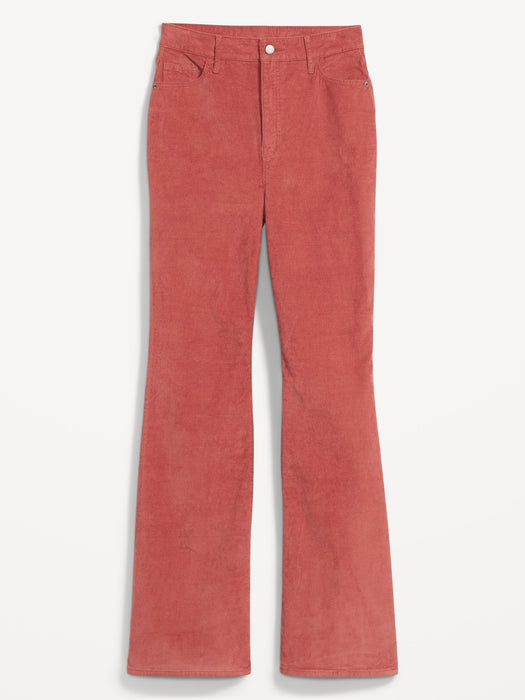 Higher High-Waisted Flare Corduroy Pants for Women