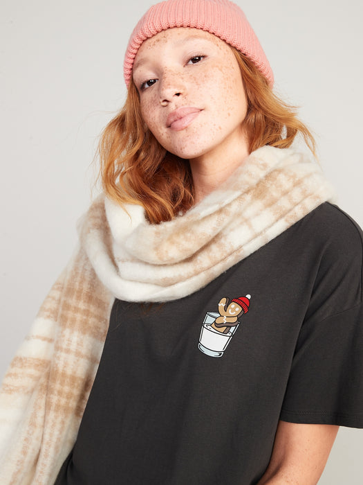 Matching Holiday Graphic Easy T-Shirt for Women