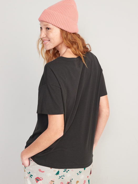 Matching Holiday Graphic Easy T-Shirt for Women