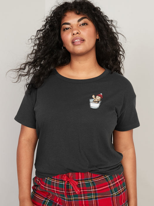 Matching Holiday Graphic Easy T-Shirt for Women