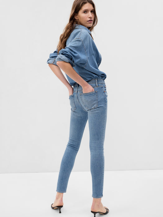 Mid Rise True Skinny Jeans