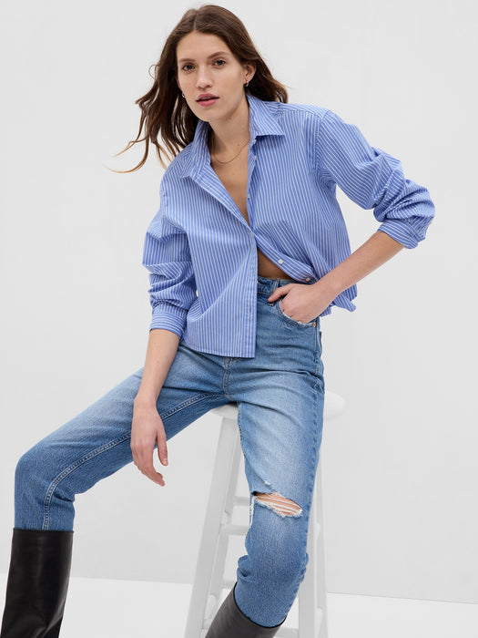 100% Organic Cotton Cropped Shirt