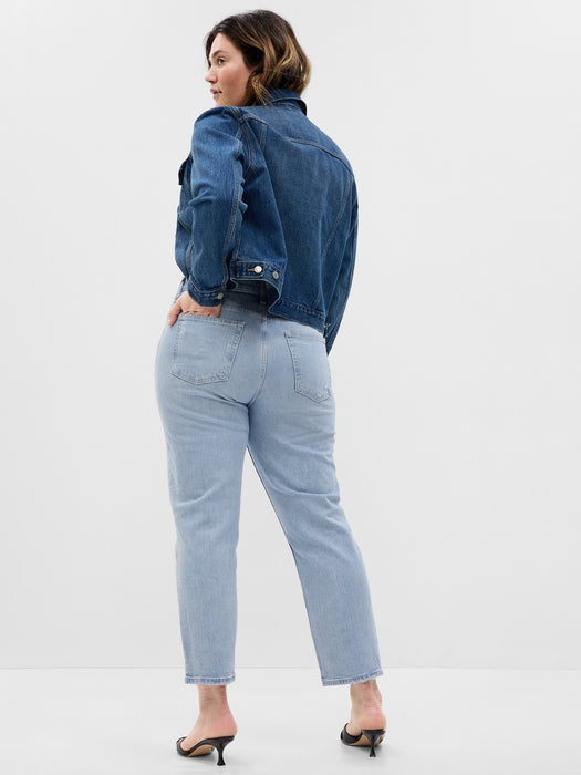 High Rise Cheeky Straight Jeans
