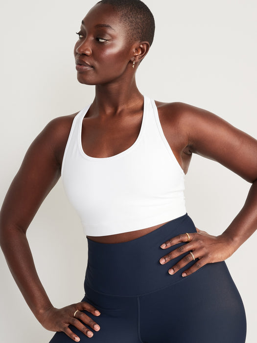 Medium-Support PowerSoft Racerback Sports Bra for Women