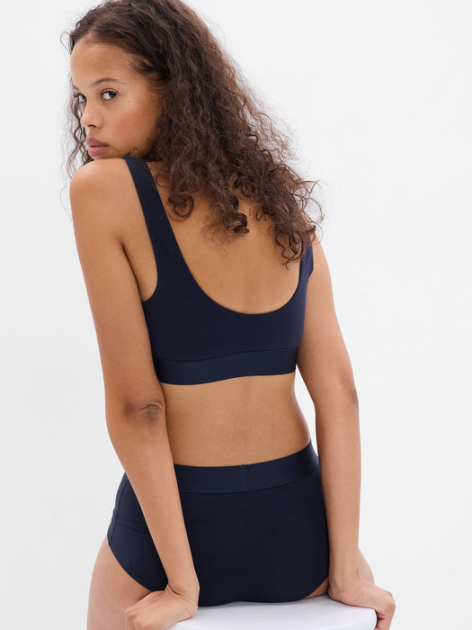 Stretch Cotton Gap Logo Bralette
