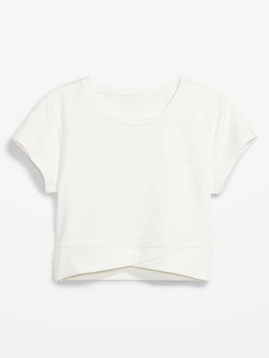 PowerChill Cropped Cross-Front T-Shirt for Women