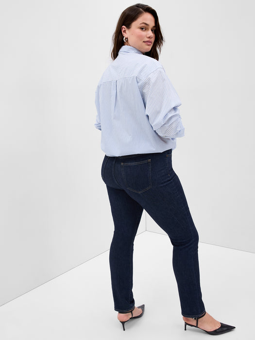 High Rise Classic Straight Jeans