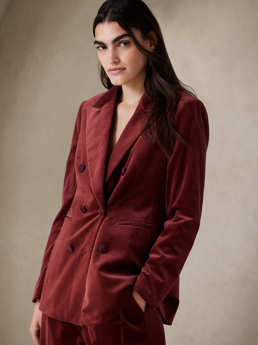 Veluro Oversized Velvet Blazer