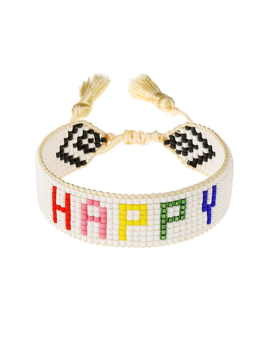 HART Rainbow HAPPY Beaded Bracelet