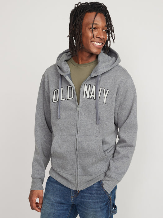 Oversized Logo Zip Hoodie