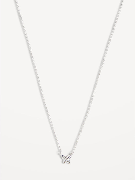 Sterling Silver Butterfly Necklace for Women