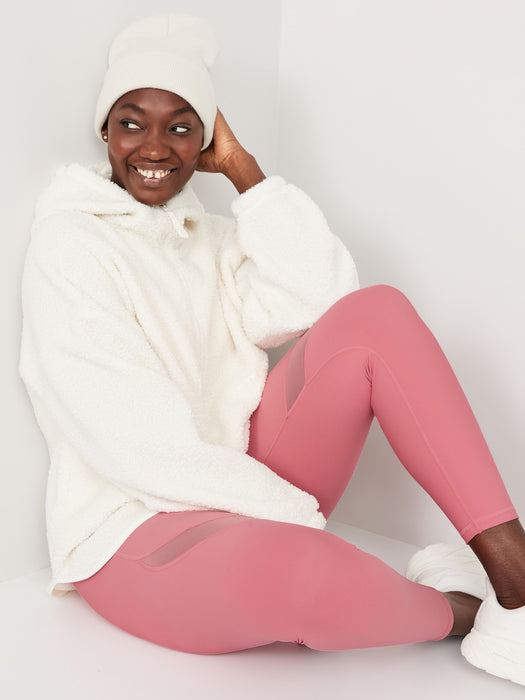 Extra High-Waisted PowerSoft Mesh-Paneled 7/8-Length Leggings for Women