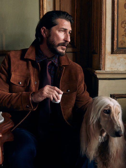 Heritage Suede Trucker Jacket