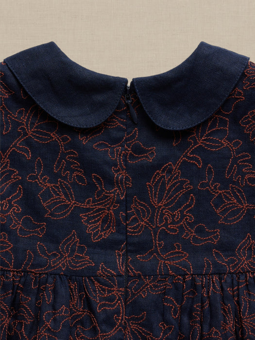 Embroidered Linen Dress for Baby