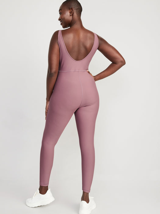 Sleeveless PowerSoft 7/8-Length Bodysuit for Women -- 25-inch inseam