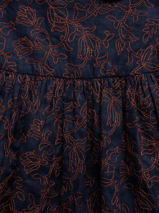 Embroidered Linen Dress for Baby