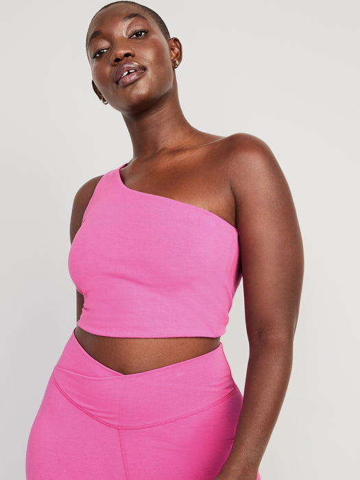 Light-Support PowerChill One-Shoulder Longline Sports Bra for Women