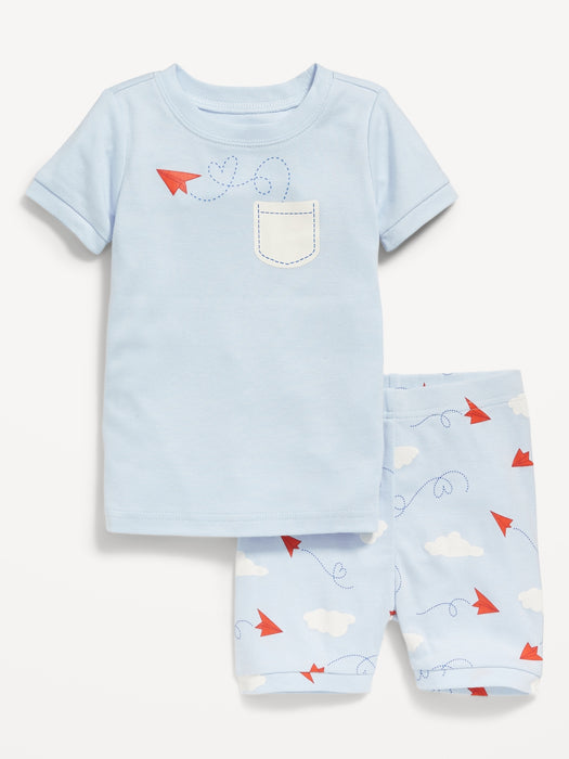 Unisex Printed Pajama Set for Toddler & Baby