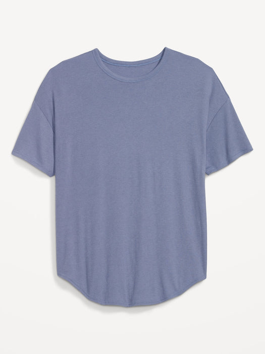 UltraLite Rib-Knit Tunic T-Shirt for Women