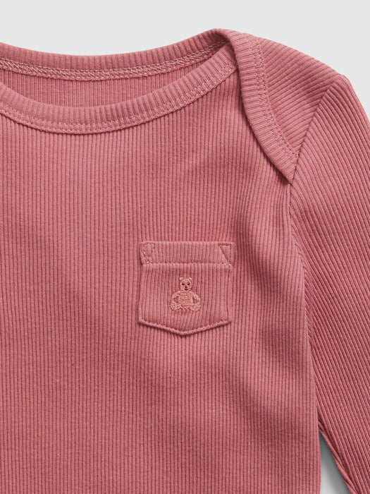 Baby Organic Cotton Rib Bodysuit (3-Pack)