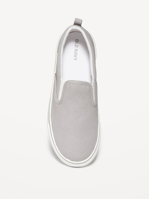 Gender-Neutral Canvas Slip-On Sneakers for Kids