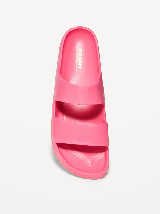 Double-Strap Slide Sandals for Women (Partially Plant-Based)