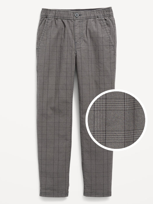 Textured Patterned Built-In Flex Taper Pants for Boys