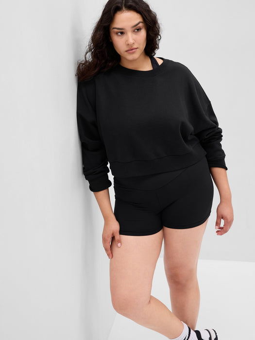 GapFit Sky High Rise Yoga Shorts in Eclipse