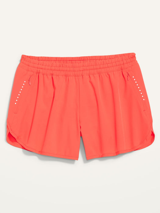 Mid-Rise StretchTech Run Shorts for Women -- 4-inch inseam