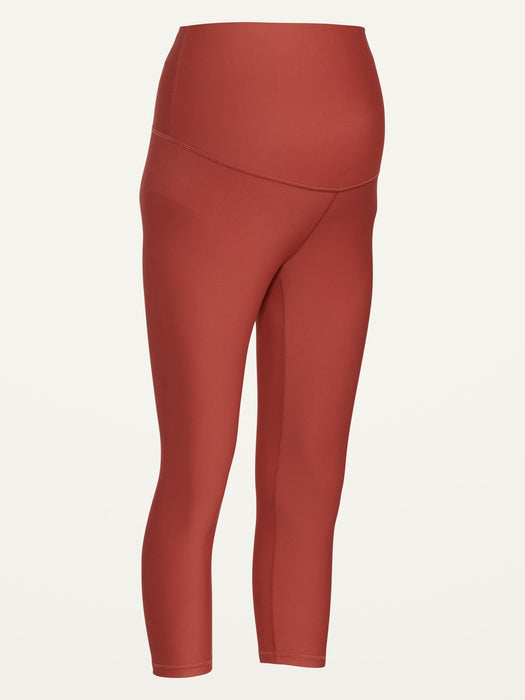 Maternity Full Panel PowerSoft Crop Leggings