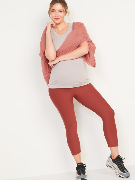 Maternity Full Panel PowerSoft Crop Leggings