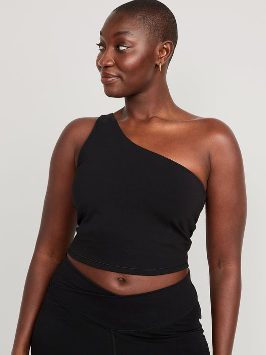 Light-Support PowerChill One-Shoulder Longline Sports Bra