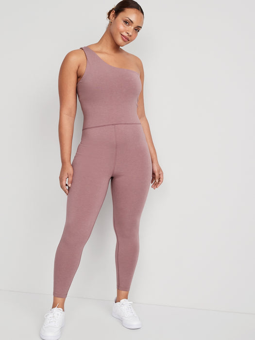 One-Shoulder PowerChill 7/8-Length Bodysuit for Women