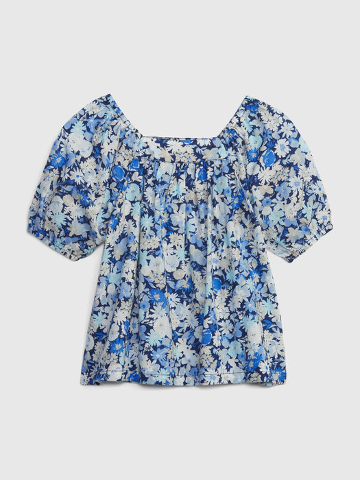 Toddler Puff Sleeve Floral Top