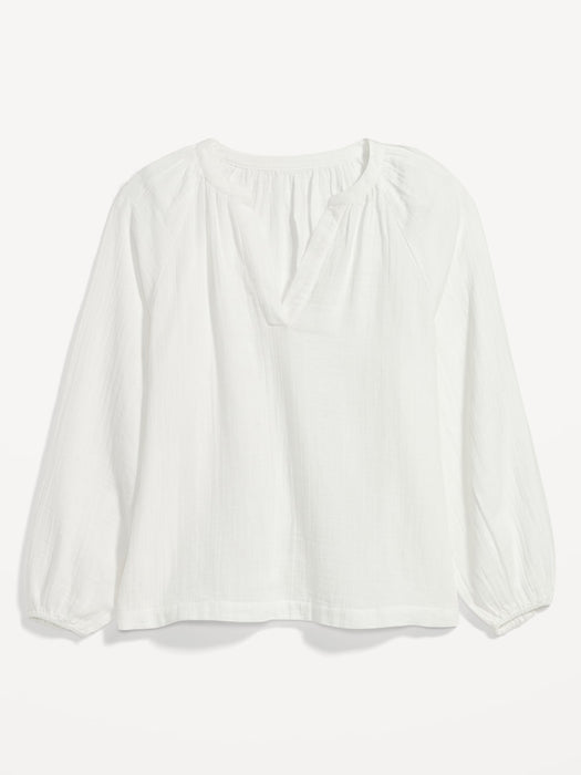 Split-Neck Blouse for Women